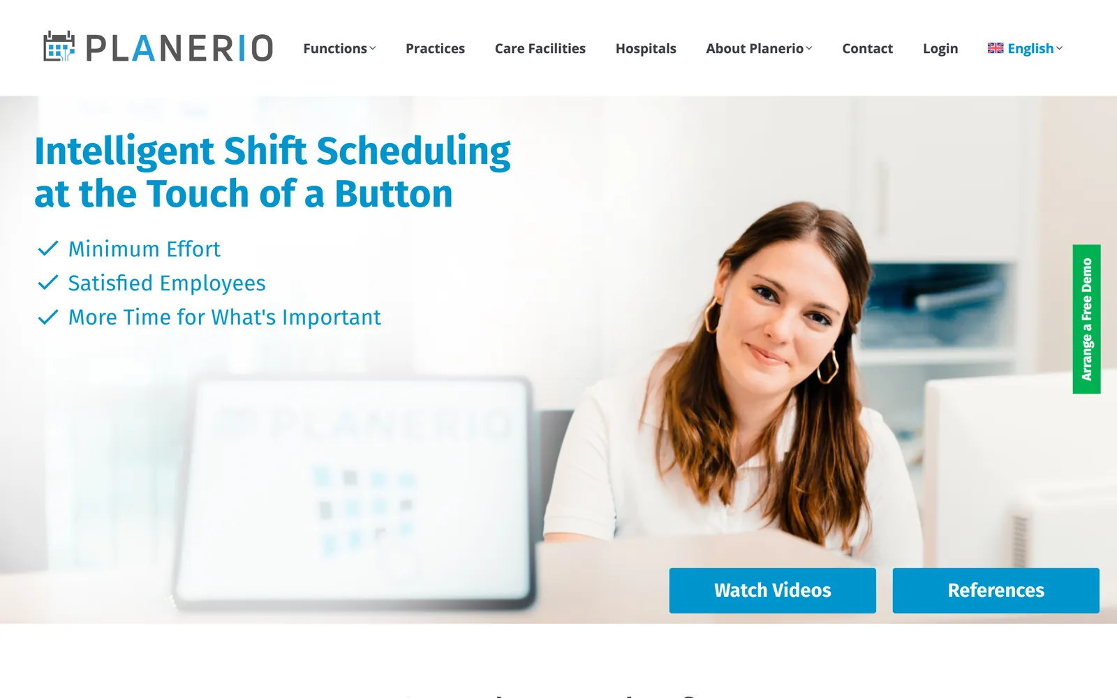 Startseite von Planerio
